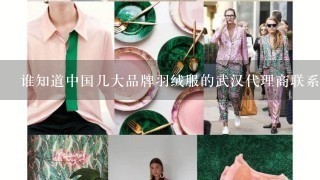 谁知道中国几大品牌羽绒服的武汉代理商联系方式?